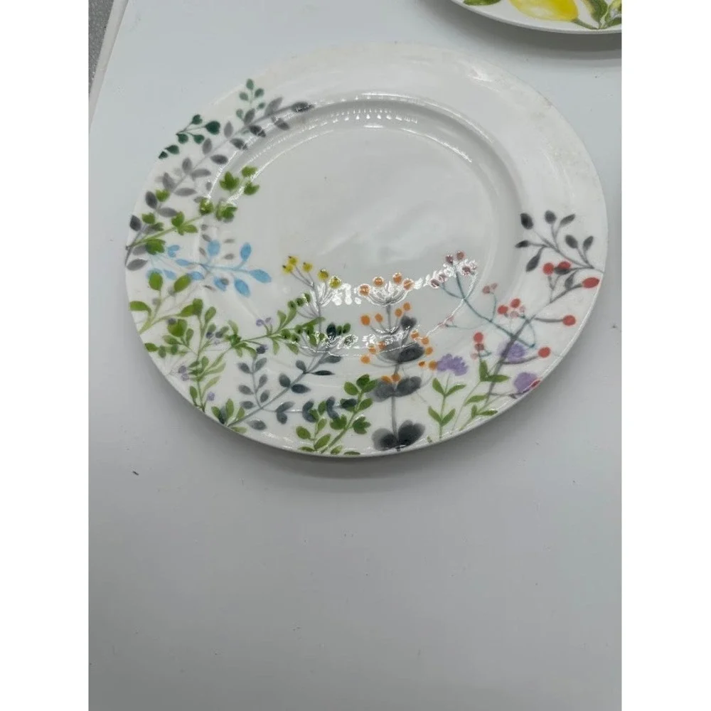 Mikasa Bone China Plates Set 3 Tivoli Garden & Lemons Floral‎ Citrus 9